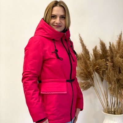 Женская Короткая Демисезонная Куртка Малина TOWMY 075ПХМ-S 075ПХ фото