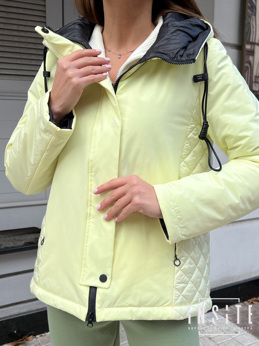 Женская Демисезонная Комбинированная Куртка Лимон TOWMY 073ПХ 073ПХ фото